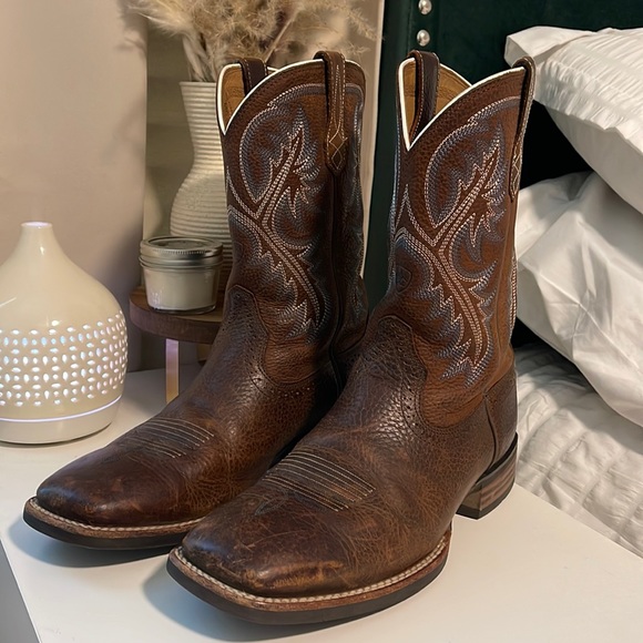 Ariat Men’s QuickDraw Performance Western Boots- Broad Square Toe - Picture 3 of 11